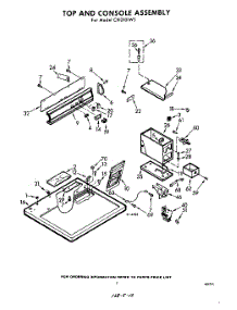 03 - Section parts for Whirlpool Dryer CXI2101W5 / from AppliancePartsPros.com