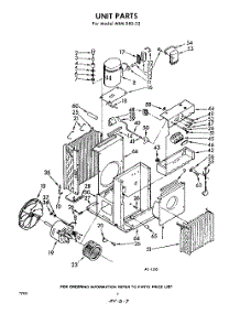 02 - Section parts for Whirlpool Air Conditioner AXMS8022 / from AppliancePartsPros.com
