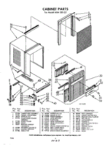 04 - Section parts for Whirlpool Air Conditioner AXMS8022 / from AppliancePartsPros.com
