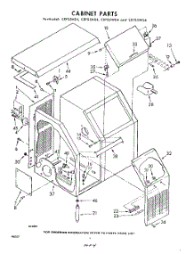 04 - Cabinet parts for Whirlpool CEFS5AE4 / from AppliancePartsPros.com