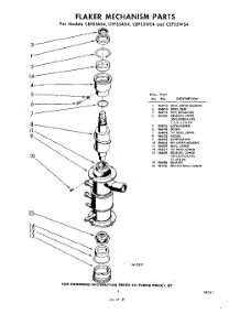 09 - Flaker Mechanism parts for Whirlpool CEFS5AE4 / from AppliancePartsPros.com