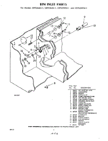 06 - Bin Inlet parts for Whirlpool CEFS5AE41 / from AppliancePartsPros.com