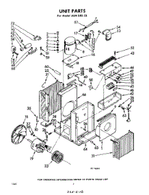 02 - Section parts for Whirlpool Air Conditioner AXMS8023 / from AppliancePartsPros.com