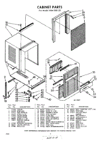 04 - Section parts for Whirlpool Air Conditioner AXMS8023 / from AppliancePartsPros.com