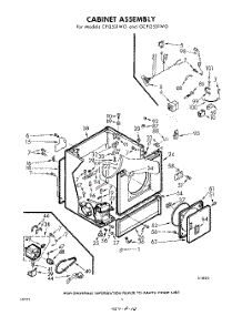 04 - Cabinet parts for Whirlpool Dryer CFI2501W0 / from AppliancePartsPros.com
