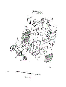 02 - Section parts for Whirlpool Air Conditioner AXMS8521 / from AppliancePartsPros.com