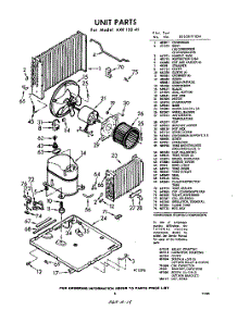 04 - Section parts for Whirlpool Air Conditioner AXR12041 / from AppliancePartsPros.com