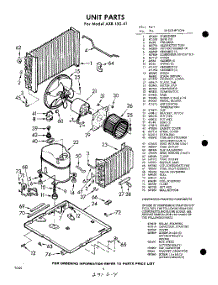 04 - Section parts for Whirlpool Air Conditioner AXR15041 / from AppliancePartsPros.com