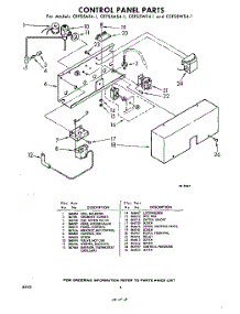 08 - Control Panel parts for Whirlpool CEFS5AS41 / from AppliancePartsPros.com