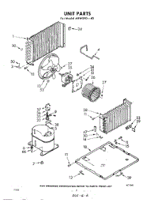 02 - Unit parts for Whirlpool Air Conditioner AXW09040 / from AppliancePartsPros.com