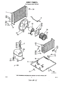 02 - Unit parts for Whirlpool Air Conditioner AXW12040 / from AppliancePartsPros.com