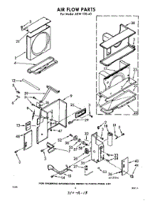 04 - Air Flow parts for Whirlpool Air Conditioner AXW12040 / from AppliancePartsPros.com