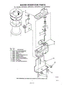 07 - Water Reservoir parts for Whirlpool CEFS5WE4 / from AppliancePartsPros.com