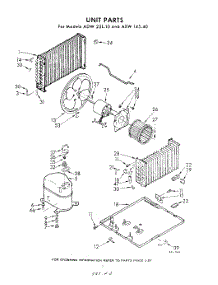 02 - Unit parts for Whirlpool Air Conditioner AXW14540 / from AppliancePartsPros.com