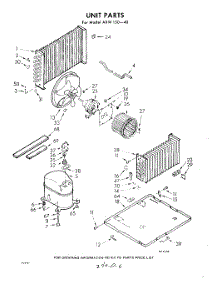 02 - Unit parts for Whirlpool Air Conditioner AXW15040 / from AppliancePartsPros.com
