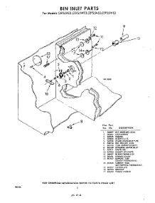 06 - Bin Inlet parts for Whirlpool CEFS5WS3 / from AppliancePartsPros.com