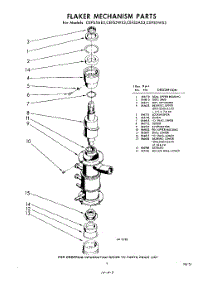 09 - Flaker Mechanism parts for Whirlpool CEFS5WS3 / from AppliancePartsPros.com