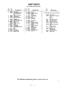 03 - Section parts for Whirlpool Air Conditioner AXWE0940 / from AppliancePartsPros.com