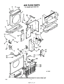 04 - Air Flow parts for Whirlpool Air Conditioner AXWE0940 / from AppliancePartsPros.com