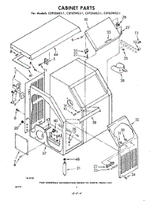 04 - Cabinet parts for Whirlpool CEFS5WS31 / from AppliancePartsPros.com