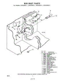 06 - Bin Inlet parts for Whirlpool CEFS5WS31 / from AppliancePartsPros.com