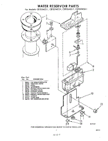 07 - Water Reservoir parts for Whirlpool CEFS5WS31 / from AppliancePartsPros.com