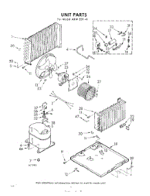 02 - Unit parts for Whirlpool Air Conditioner AXWE0941 / from AppliancePartsPros.com
