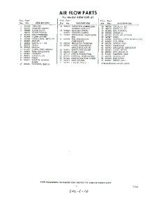 05 - Section parts for Whirlpool Air Conditioner AXWE0941 / from AppliancePartsPros.com