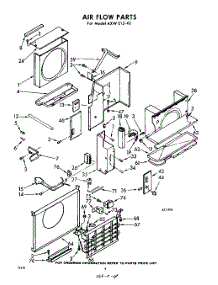 04 - Airflow parts for Whirlpool Air Conditioner AXWE1240 / from AppliancePartsPros.com