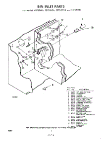 06 - Bin Inlet parts for Whirlpool CEFS5WS4 / from AppliancePartsPros.com