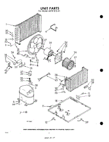 02 - Unit parts for Whirlpool Air Conditioner AXWE1241 / from AppliancePartsPros.com