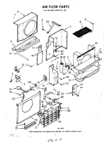 04 - Air Flow parts for Whirlpool Air Conditioner AXWE1440 / from AppliancePartsPros.com