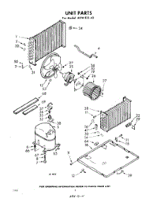 02 - Unit parts for Whirlpool Air Conditioner AXWE1540 / from AppliancePartsPros.com