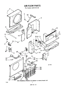 04 - Airflow parts for Whirlpool Air Conditioner AXWE1540 / from AppliancePartsPros.com