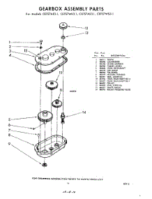 10 - Gearbox parts for Whirlpool CEFS7AE31 / from AppliancePartsPros.com