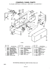 08 - Control Panel parts for Whirlpool CEFS7AE41 / from AppliancePartsPros.com