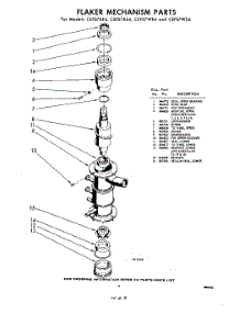 09 - Flaker Mechanism parts for Whirlpool CEFS7AS4 / from AppliancePartsPros.com