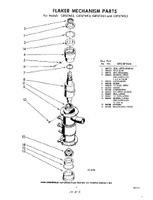 09 - Flaker Mechanism parts for Whirlpool CEFS7WE3 / from AppliancePartsPros.com