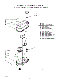 10 - Gearbox Assembly parts for Whirlpool CEFS7WE3 / from AppliancePartsPros.com