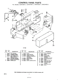 08 - Control Panel parts for Whirlpool CEFS7WE31 / from AppliancePartsPros.com