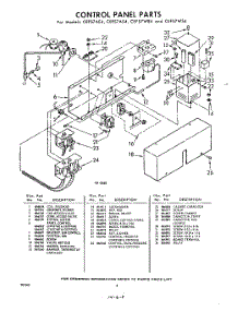 08 - Control Panel parts for Whirlpool CEFS7WE4 / from AppliancePartsPros.com