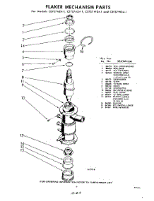 09 - Flaker Mechanism parts for Whirlpool CEFS7WE41 / from AppliancePartsPros.com