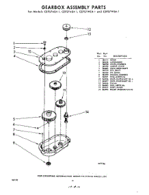 10 - Gearbox parts for Whirlpool CEFS7WE41 / from AppliancePartsPros.com