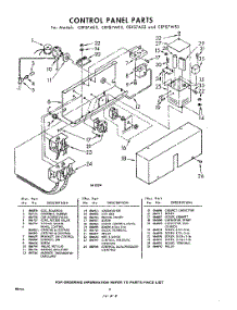 08 - Control Panel parts for Whirlpool CEFS7WS3 / from AppliancePartsPros.com