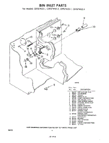 06 - Bin Inlet parts for Whirlpool CEFS7WS31 / from AppliancePartsPros.com