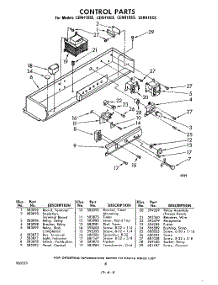08 - Controls parts for Whirlpool CERH10CS / from AppliancePartsPros.com