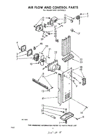 04 - Air Flow And Control parts for Whirlpool Refrigerator EAD15JTWR0 / from AppliancePartsPros.com