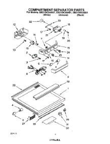 03 - Compartment Separator parts for Whirlpool Refrigerator EB21DKXAN01 / from AppliancePartsPros.com