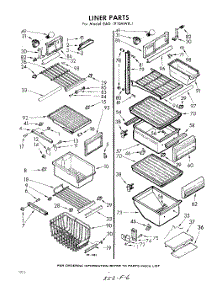 06 - Liner parts for Whirlpool Refrigerator EAD191XMWR1 / from AppliancePartsPros.com