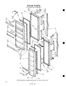 08 - Door parts for Whirlpool Refrigerator EAD191ZKWR1 / from AppliancePartsPros.com